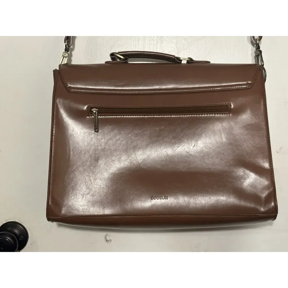 Women's Briefcase Vegan Leather 15.6 inch Laptop Bag for Work Computer Feminine